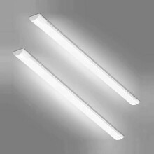 T&K TO-KING 2-Pack 2FT LED Batten Light,20W 2000LM 4000K, Low Profile Wall/Ceiling Surface Mounted Fitting for Shop/Office/Garage/Warehouse/Kitchen/L