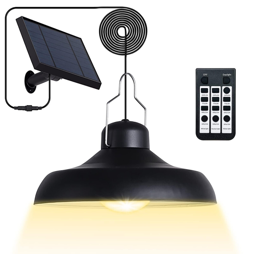 Gonengo Solar Shed Lights Outdoor - Pendant Light Indoor 3000K|4500K|6500K| With Remote Control Solar Lights Outdoor Ip65 Waterproof Indoor For Gazeb 89657645