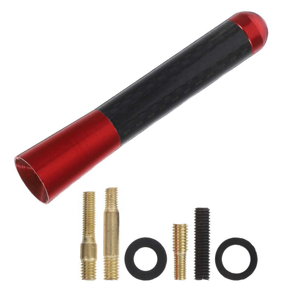 4Pcs Car Roof Aerial Stubby Short Antenna Universal Replacement Red 3641559414725