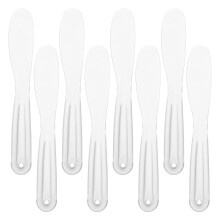 8Pcs Clear Plastic Cosmetic Spatulas for Mud Mask and Pore Cleaning