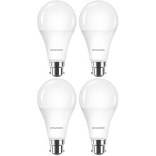 SYLVANIA GLS Frosted LED Light Bulb, B22, 14W, 1521 Lumens, Warm White 2700K - 4 Pack