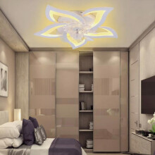 Blendra 64cm LED Ceiling Fans with Lights & Remote - Modern Quiet 6 Speeds Ceiling Fan, 3 Dimmable Ceiling Fan for Bedroom, Living Room,Kitchen,Energ