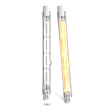 Lamptobe R7s Halogen Bulb 118mm, 160W Dimmable, 2000LM Security Light, Warm White 2700K, Energy Saving Tungsten Linear Floodlight, 2-Pack