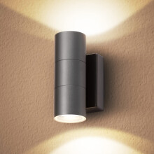 CELAVY Outdoor Wall Lights, Up Down Outside Wall Lights Mains Powered, IP65 Waterproof Modern Front Door Porch Light Lamp Modern 10W 3000K GU10, Exter