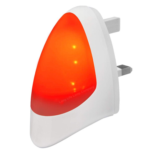 Red Automatic LED Night Light - Plug in & Energy Saving Dusk 2 Dawn LED Night Light Sensitive Night Light