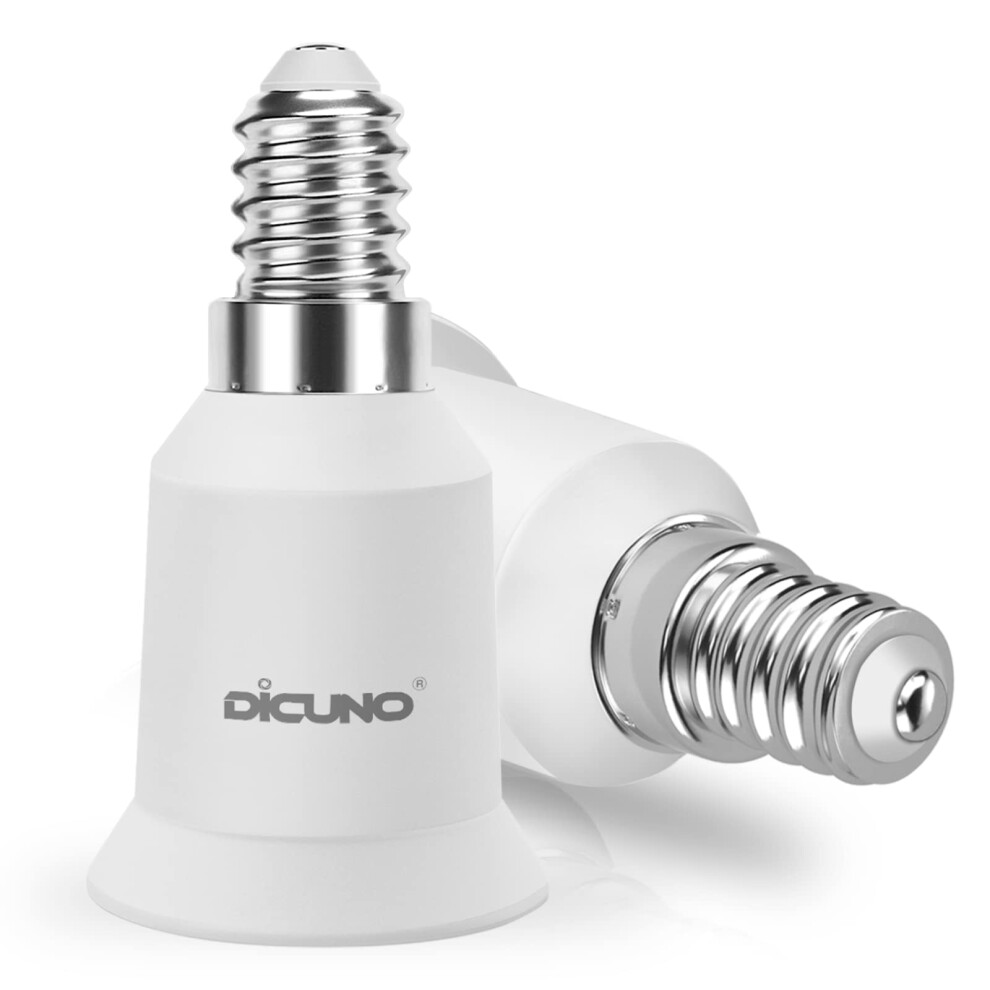 Dicuno E14 To E27 Socket Converter, Socket Adapter, Small Screw To Screw Lampholder, Ses To Es Lamp Base Adapter For Led Bulbs And Incandescent Bulbs 69701559