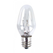 Eveready Twin Pack Spare Bulbs, E12 (12mm Thread Diameter) 7w 220-240v AC, for use Night Light-See Note, White, 7 W