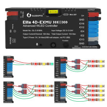 GLEDOPTO ESP32 WLED LED Strip Controller with 4 Outputs Ethernet Music Sound Reactive UART 20A Pluggable Fuse for WS2811 WS2812 SK6812 WS2815 Digital