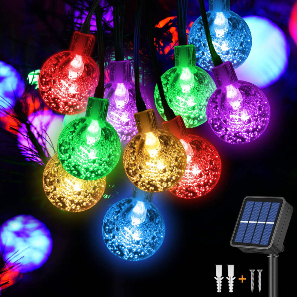 Jsdoin Solar Lights Outdoor Garden,50Led Solar Garden Lights,8 Modes 7.5M/25Ft Waterproof Solar Powered Globe Fairy Lights For Patio Yard Home Christ 65427583