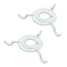 Ceiling Pendant Continental Spider Lampshade Adapter, Duplex Fitting, Lampshade Carrier Holder Accessory, UK Reducer Ring Pre-Fitted, White [Pack of