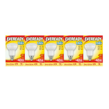 Eveready LED R50 Reflector Bulb E14 (SES/Small Edison Screw) Warm White (3000k) 4.9 Watt / 40 Watt Equivalent. Pack of 5 Bulbs