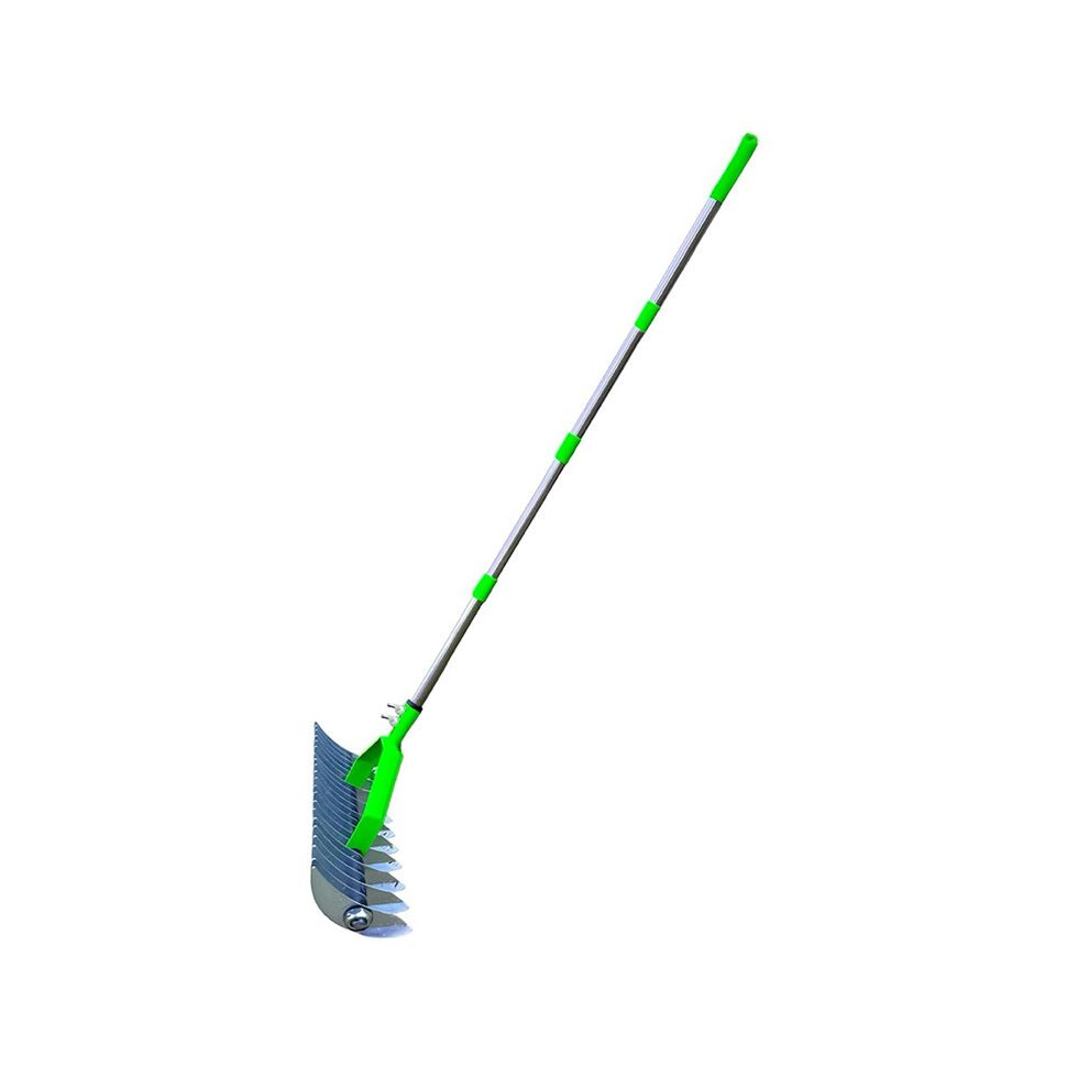 1.7M Lawn Hay Rake, Thatch Rake, Leaf Rake, Garden Descaling Rake, Scarifier, Soil Rake 4711537966696