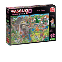 Wasgij Destiny 28, Dad Cave - Unique 1000 Piece Jigsaw Puzzles for Adults, Colourful, Fun, Challenging & Brainteasing 1000 Pc Adults Jigsaw Puzzle -