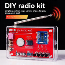 FM Radio DIY Electronic Kit 87-108MHZ Frequency RDA5807 Radio Production Kit med Antenn DIY Lodning Project Practice