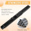 Black Triangle Folding Angle Bracket, Adjustable Wall Shelves,Mounted Table Shelves,Home Hardware,12 Inch,2Pcs 3