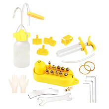 Kit Herramientas para Drenar el Aceite Freno Bicicleta, Herramienta Reparación Frenos Disco Hidráulicos, Juego Universal para Cambio Aceite Freno