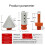 Brazed Diamond Milling Bit Chamferer Ceramic Tile Hole Expander 5/8-11 Thread Adapter Conical Stone Grinding Bits 3Pcs 8