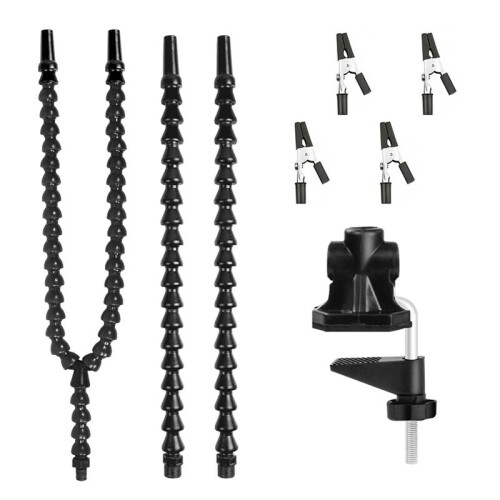 Helping Hands Soldering, Third Hand PCB Circuit Board Holder Flexible Arms with Desk Clamp Base for Electronic Boards