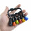 Bit Holder Keychain 6pc -1/4In Hex Shank Bit Holders -for Nut Driver,Screwdriver & Drill Bits,Include Keychain Carabiner 2