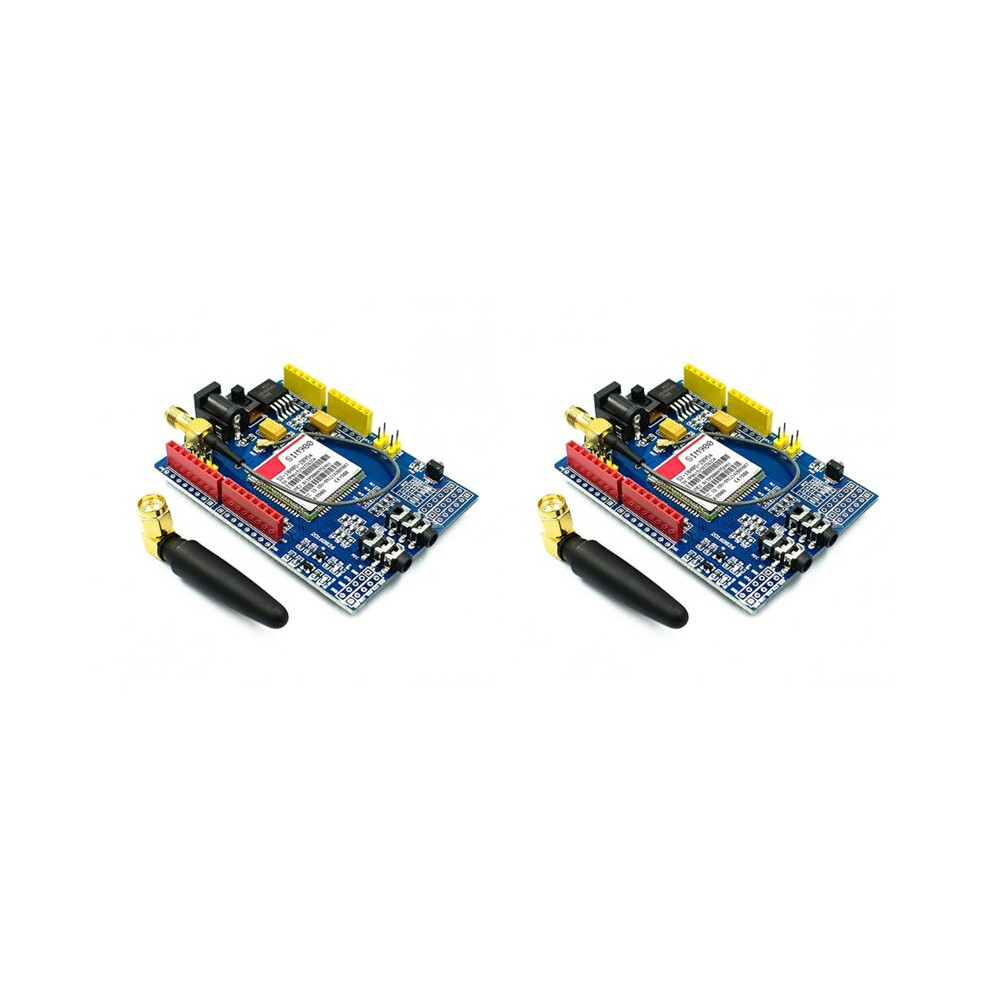 2Pcs Quad-Band Sim900 Gprs Gsm Development Board Kit Development Board Module For Enhanced Connectivity For 4712443586671
