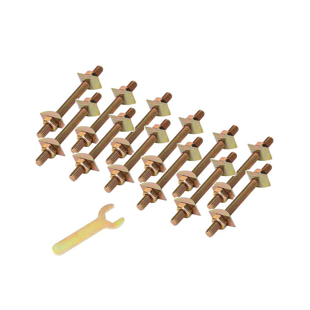 12Pcs Countertop Connector Bolts, M8x100mm Countertop Joint Fasteners, Furniture Fastening Connectors 6033906289990