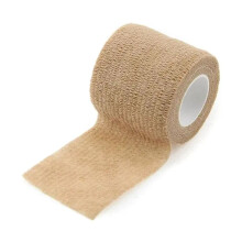Sport Self Adhesive Elastic Bandage Wrap Tape for Knee Support Pads Finger Ankle  Shoulder 5cm X 4.5M Light Brown