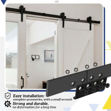 2 Set Sliding Barn Door Track Connector Sliding Barn Door Hardware L-Shaped Rail Adaptor with Screws and Nuts