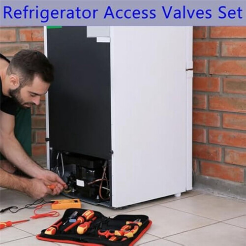 30Pcs Access Service Valve,Refrigerator Access Valves Kit, Stem Core AC Refrigeration Service Valve 2