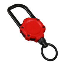 Llavero con Mosquetón Magnético para Exteriores, Camping, Escalada, Clip A Presión, Hebilla de Bloqueo, Gancho de Retención, Cuerda Roja