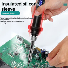 Electric Soldering Irons Adjustable Temperature Welding Solder Rework Station Heat Pencil Tip Repair Tools Kit EU Plug