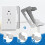 Wall Panel Gasket, Electrical Outlet Gasket,Equipment Leveling Plate, Socket Gasket for Fixing Wall Electrical Box 20PCS 2