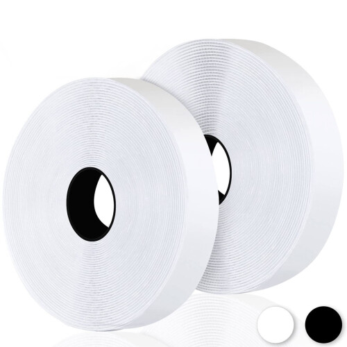 Fesoar Hook and Loop Strip Tape Double Sided Self Adhesive Sticky Back Fast 1