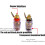 RUNCCI-YUN 8PCS Speaker Terminal Binding Post Banana Plug Socket Connector 4mm banana socket 3