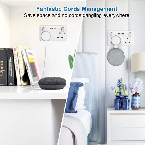 Cozycase wall mount for Nest Mini, Home Mini White 2- Pack 2