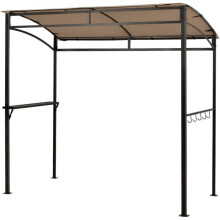 Tenda de churrasqueira - HELLOSHOP26 - 216 x 134 x 211 cm - Toldos impermeáveis PU - Prateleira + 5 ganchos - 8 âncoras