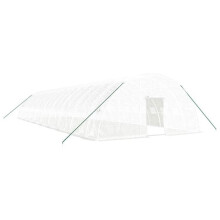 Serre tent afdak planten bloemen groenten met stalen frame 108 m² 18 x 6 x 2,85 m wit 02_0044531