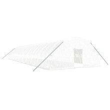 Serre tent abri planten bloemen groenten met stalen frame 120 m² 20 x 6 x 2,85 m wit 02_0044541