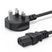 1.5M/5FT UK Plug 13A 250v Power Cable 3 Prong Power Cord for Ps3 Computers,TVs,Monitors,LG LED LCD Smart 1080p HDTV,Samsung,Acer,Epson Printer AC Cab