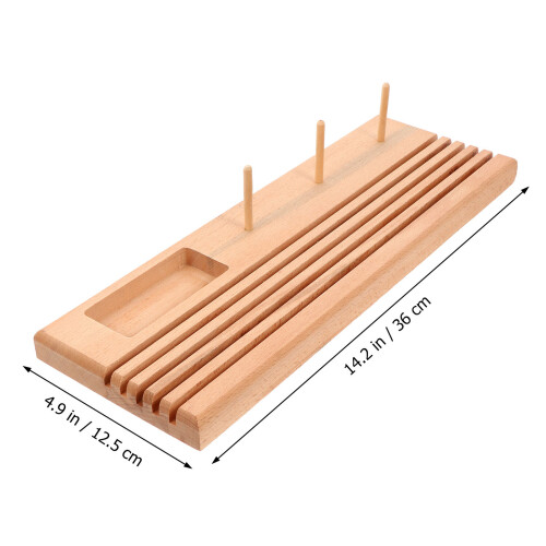 Rack Couture Beige Bois Pour Règle À Broder 1