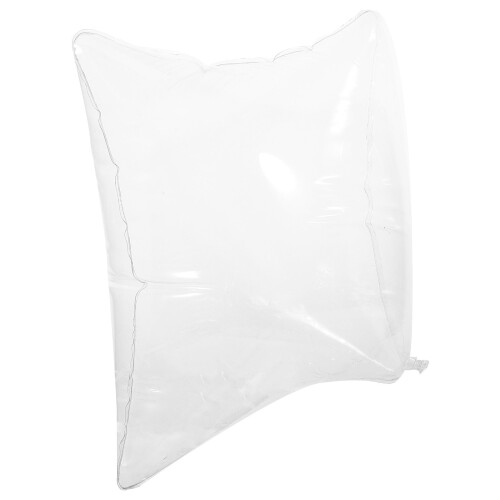 2Pièces Coussin Gonflable Transparent PVC Camping Confort Réglable 1