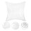 2Pièces Coussin Gonflable Transparent PVC Camping Confort Réglable 11