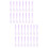 200Pièces Cuillères Masseuses Plastique Violet Pour 9