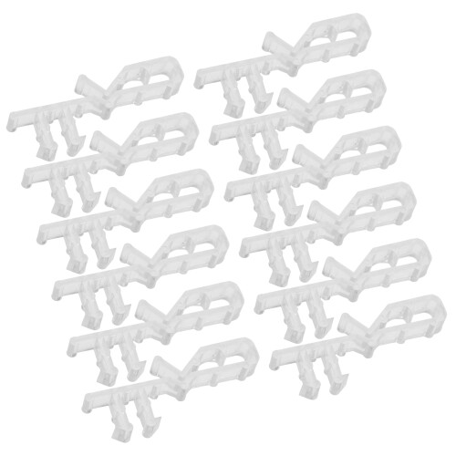 40Pièces Clips De Remplacement Clairs En Pom Pour Stores Rideaux 1