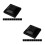 2Ensembles Bouchons De Poteaux En PP Noir, Couvre-Clôture Durable 7