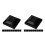 2Ensembles Bouchons De Poteaux En PP Noir, Couvre-Clôture Durable 8