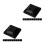 2Ensembles Bouchons De Poteaux En PP Noir, Couvre-Clôture Durable 5