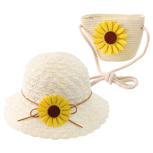 2Pièces Chapeau Large Protection Uv 1