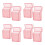 8Pcs Transparent Pink Plastic Case 20 Capacity Portable Box 5