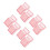 8Pcs Transparent Pink Plastic Case 20 Capacity Portable Box 6