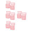 8Pcs Transparent Pink Plastic Case 20 Capacity Portable Box 7